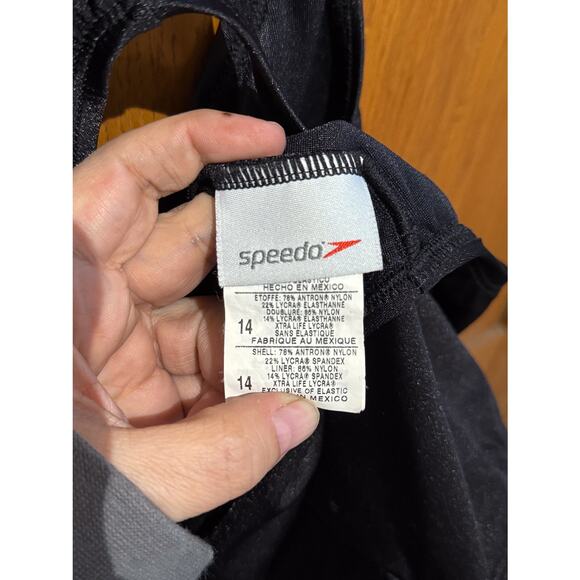 Black One Piece Speedo | Women's 14 - Picture 3 of 4